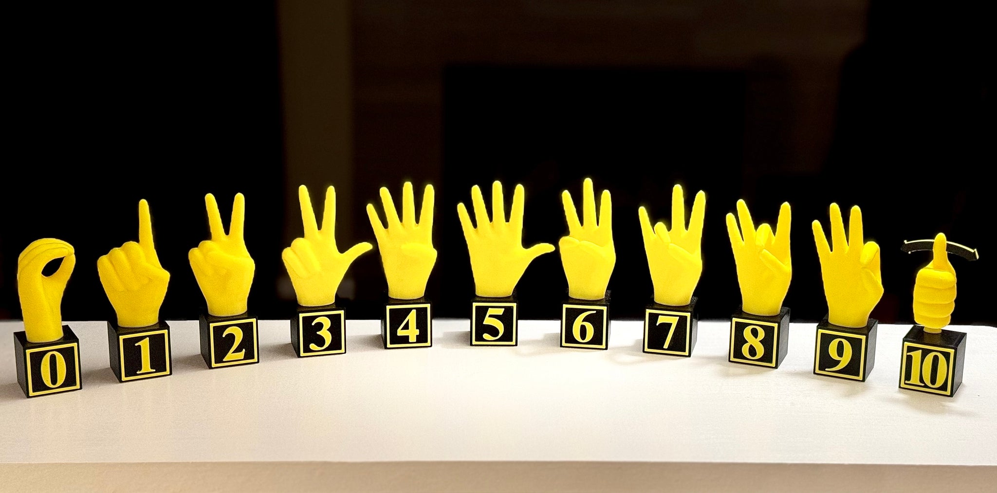 Large # Sign Language Blocks Set ($21 per number)