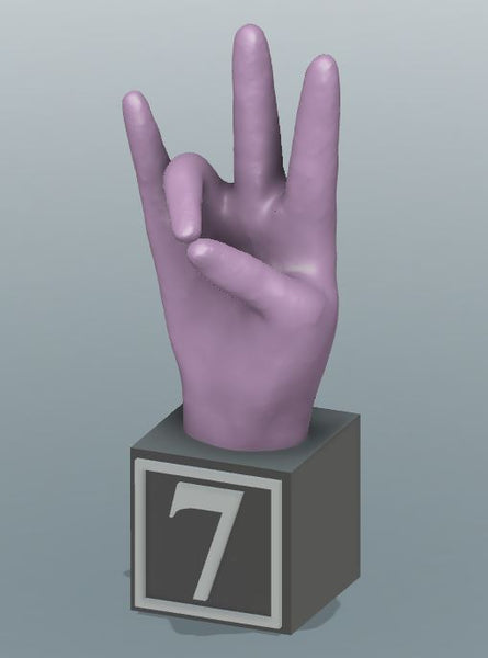 Small # Sign Language Blocks Set ($15 per number)