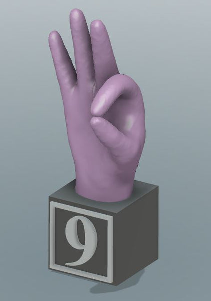 Large # Sign Language Blocks Set ($21 per number)