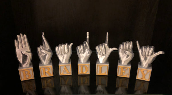 Small # Sign Language Blocks Set ($15 per number)